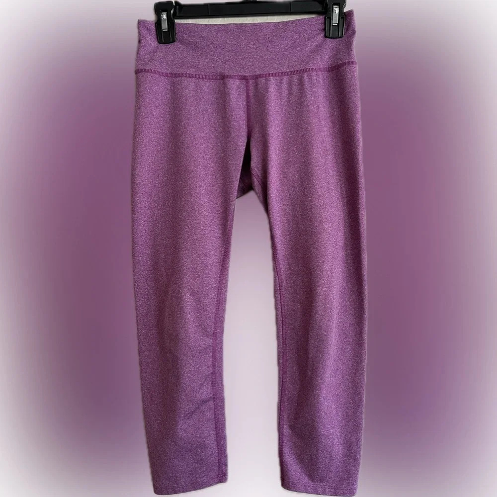 REI Co-Op Purple Active Capri Leggings, see measurements, Size S